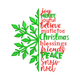 Christmas Word Art Snowflake Embroidery Design, Instant Download
