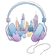 City Skyline Headphones Embroidery Design, Music Lover Sketch Pattern, Instant Download