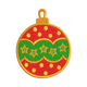 Classic Christmas Bauble Ornament Embroidery Design, Instant Download