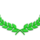 Classic Green Leaf Wreath Embroidery Design, Instant Download