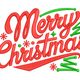 Classic Merry Christmas embroidery design, Instant Download