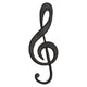 Treble Clef Embroidery Design, Music Embroidery Pattern, Instant Download