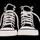 Classic Sneakers Embroidery Design, Lace Up Shoes Streetwear Pattern, Instant Download