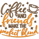 Coffee Cup Quote Typography Embroidery Design, Instant Download
