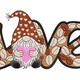 Coffee Love Gnome Embroidery Design, Instant Download