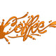 Coffee Splash Script Embroidery Design, Instant Download