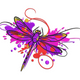 Color Splash Dragonfly Embroidery Design, Nature Watercolor Machine Embroidery, Instant Download