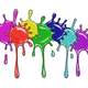 Color Splash Drip Embroidery Design, Paint Splatter Machine Embroidery Pattern, Instant Download