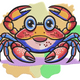 Colorful Crab Embroidery Design, Instant Download