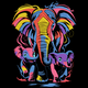 Colorful Elephant Family Embroidery Design, Instant Download