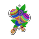 Colorful Maracas Embroidery Design, Instant Download