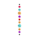 Colorful Snowflake Vertical Border Embroidery Design, Instant Download