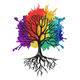 Colorful Tree of Life Embroidery Design, Instant Download