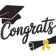 Congrats Graduation Embroidery Design, Cap and Diploma Machine Embroidery Pattern, Instant Download