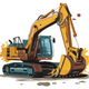 Construction Excavator Embroidery Design, Instant Download