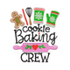 Cookie Baking Crew Christmas Embroidery Design, Instant Download