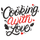Cooking With Love Embroidery Design, Instant Download