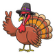 Cool Thanksgiving Turkey Embroidery Design, Pilgrim Hat Sunglasses Pattern, Instant Download