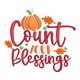 Count Your Blessings Embroidery Design, Instant Download