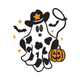 Cowboy Ghost Halloween Embroidery Design, Instant Download