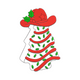 Cowboy Hat Christmas Tree Embroidery Design, Instant Download