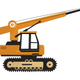 Crawler Crane Embroidery Design, Instant Download