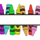 Crayon Border Embroidery Design, Instant Download
