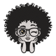 Cute Afro Girl Machine Embroidery Design