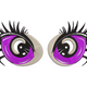 Cute Anime Eyes Embroidery Design, Instant Download