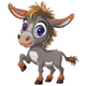 Cute Baby Donkey Embroidery Design, Instant Download