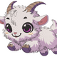 Cute Baby Goat Embroidery Design, Farm Animal Machine Embroidery Pattern, Instant Download