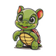 Cute Baby Turtle Embroidery Design, Instant Download