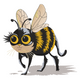 Cute Bee Cat Embroidery Design, Kawaii Insect Cat Machine Embroidery