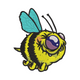 Cute Cartoon Bumblebee Embroidery Design, Instant Download