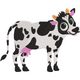 Cute Cartoon Cow Embroidery Design, Instant Download
