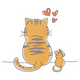 Cat and Mouse Love Embroidery Design, Kawaii Cartoon Machine Embroidery Pattern, Instant Download
