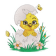 Chick Hatching Embroidery Design, Baby Chick Easter Machine Pattern, Instant Download
