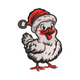 Cute Christmas Goose Embroidery Design, Instant Download