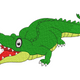 Cute Crocodile Embroidery Design, Kids Animal Machine Embroidery Pattern, Instant Download