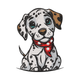 Cute Dalmatian Puppy Embroidery Design, Instant Download