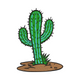 Cute Desert Cactus Embroidery Design, Instant Download