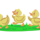 Cute Ducklings Family Embroidery Design, Instant Download