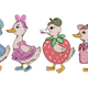 Cute Ducks Family Embroidery Design, Instant Download