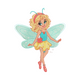 Fairy Girl Embroidery Design, Blonde Ballerina Cartoon Pattern, Instant Download