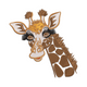 Giraffe Head Embroidery Design, Cute Animal Machine Embroidery Pattern, Instant Download