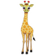 Cute Giraffe Embroidery Design, Safari Animal Machine Embroidery Pattern, Instant Download