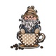 Cute Gnome Coffee Cup Embroidery Design, Coffee Lover Machine Embroidery, Instant Download