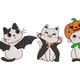 Cute Halloween Cats Embroidery Design, Halloween Machine Embroidery Pattern, Instant Download
