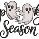 Cute Halloween Ghosts Embroidery Design, Halloween Machine Embroidery Pattern, Instant Download