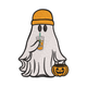 Halloween Ghost with Drink and Pumpkin Bucket Embroidery Design, Spooky Fall Machine Embroidery Pattern, Instant Download